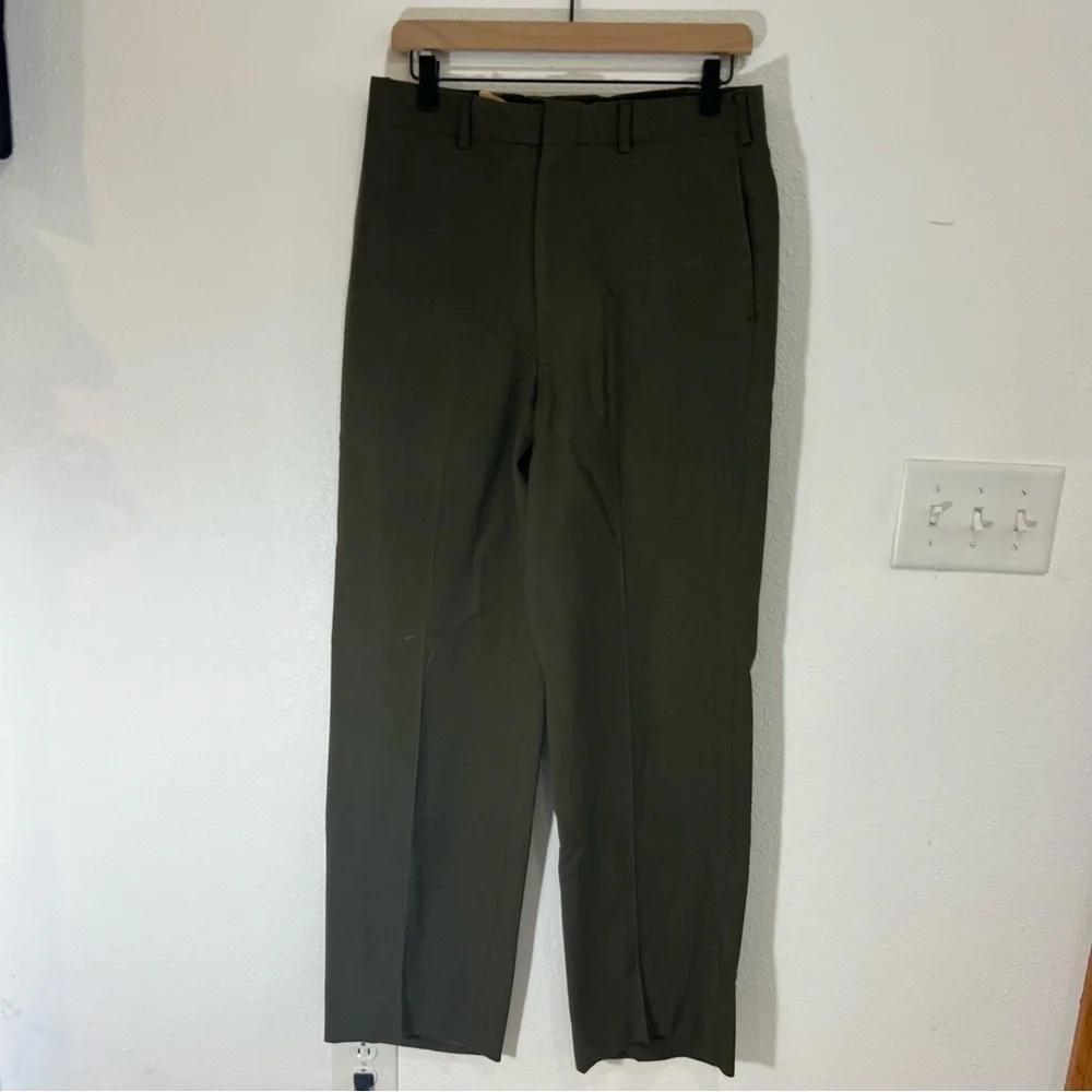 Men's Wool Army Green Pants
